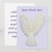 Rainbow Hearts Guardian Angel - Aangepaste uitnodi Kaart (Voorkant / Achterkant)