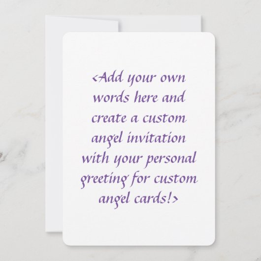 Rainbow Hearts Guardian Angel - Aangepaste uitnodi Kaart (Achterkant)