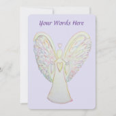 Rainbow Hearts Guardian Angel - Aangepaste uitnodi Kaart (Voorkant)