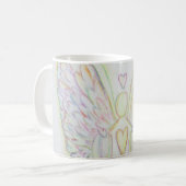 Rainbow Hearts Guardian Angel Coffee Cup of Mok (Voorkant links)
