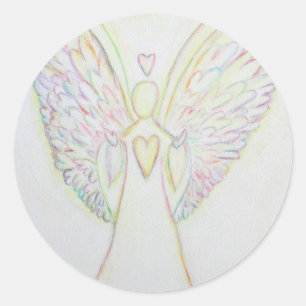Rainbow Hearts Guardian Art Custom Stickers