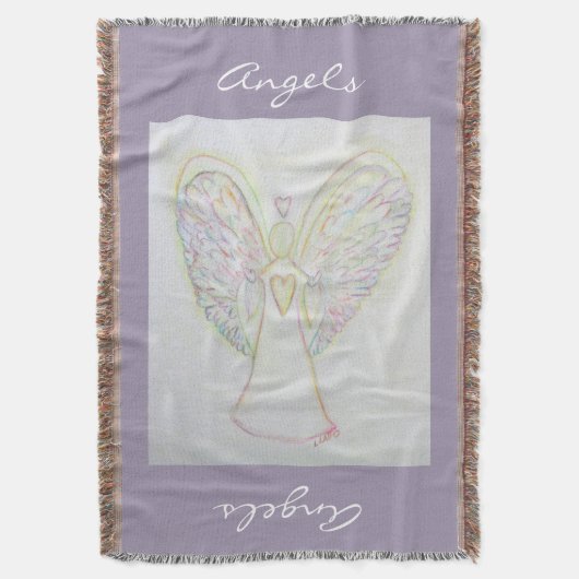 Rainbow Hearts Guardian Custom Throw Blanket Deken (Voorkant Verticaal)