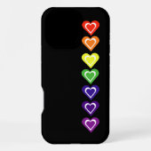 Rainbow hearts iPhone hoesje (Achterkant)