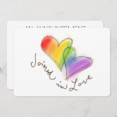 Rainbow Hearts is aangesloten bij Liefde Announeme Aankondiging (Voorkant / Achterkant)