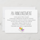 Rainbow Hearts is aangesloten bij Liefde Announeme Aankondiging (Achterkant)