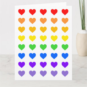 Rainbow Hearts Kaart