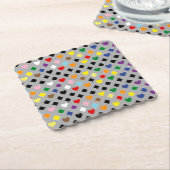 Rainbow Hearts Kartonnen Onderzetters (Gebogen)