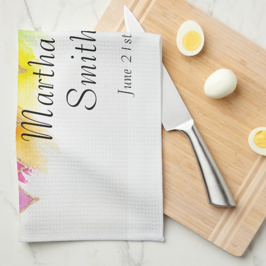 Rainbow Hearts Kitchen Towels Theedoek (Quarter Fold)