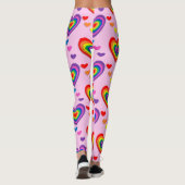 Rainbow hearts leggings (Achterkant)