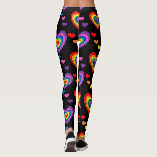 Rainbow hearts leggings (Achterkant)