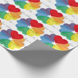 Rainbow Hearts liefde is liefde Cadeaupapier