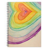 Rainbow Hearts Love Art Notitieboek Journal (Voorkant)