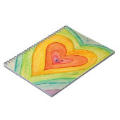 Rainbow Hearts Love Art Notitieboek Journal (Linkerzijde)