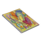 Rainbow Hearts Love Art Notitieboek Journal (Rechterzijde)