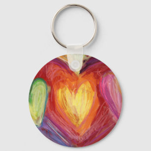 Rainbow Hearts Love Pendant Sleutelhanger Charm