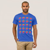Rainbow Hearts Mannen T-Shirt (Voorkant volledig)