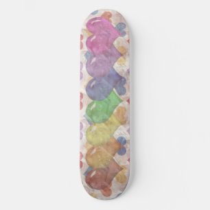 Rainbow Hearts Meisjes Skatedeck Persoonlijk Skateboard