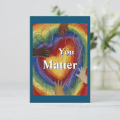Rainbow Hearts merkt Kaart op (Staand voorkant)