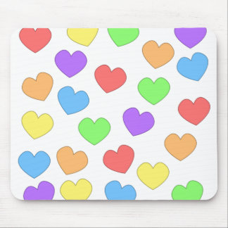 Rainbow Hearts Mousepad 0001 Muismat