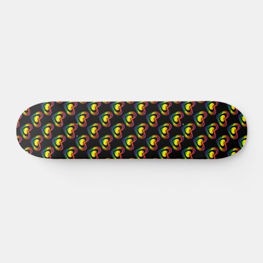 Rainbow Hearts Patroon Gay Pride LGBTQ Persoonlijk Skateboard (Horizontaal)