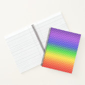 Rainbow Hearts Patroon Wit Notitieboek (Binnen)