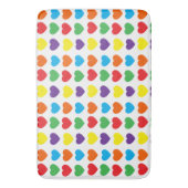 Rainbow Hearts Pattern Badmat (Voorkant Verticaal)