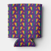 Rainbow Hearts Pattern Blikjeskoeler (Voorkant)