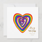 Rainbow Hearts Pattern LGBTQ Valentijnsdag (Voorkant)