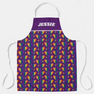 Rainbow Hearts Pattern Schort