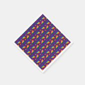 Rainbow Hearts Pattern Servet (Hoek)
