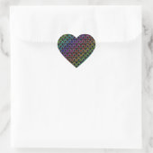 Rainbow Hearts Pattern Stickers (Tas)
