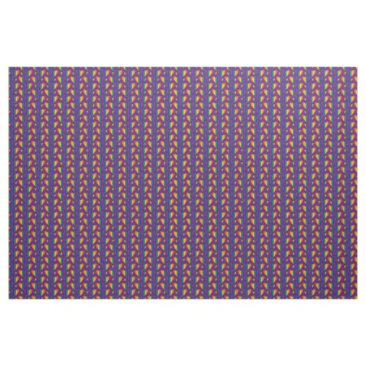 Rainbow Hearts Pattern Stof (Yard (91,4 cm))