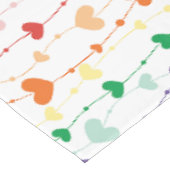Rainbow Hearts Pattern Tafelkleed (Gekanteld)