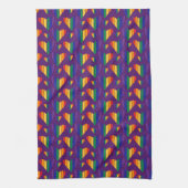 Rainbow Hearts Pattern Theedoek (Verticaal)