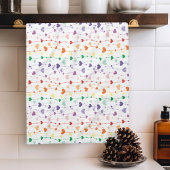 Rainbow Hearts Pattern Theedoek