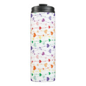  Rainbow Hearts Pattern Thermosbeker (Voorkant)