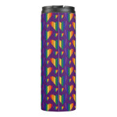 Rainbow Hearts Pattern Thermosbeker (Achterkant)