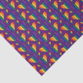 Rainbow Hearts Pattern Tissuepapier (Detail)