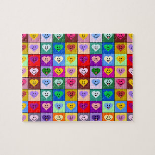 Rainbow Hearts-pleinen Legpuzzel