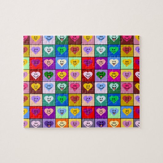 Rainbow Hearts-pleinen Legpuzzel (Horizontaal)