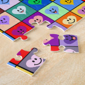 Rainbow Hearts-pleinen Legpuzzel (Zijkant)