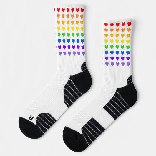 Rainbow Hearts Pride Sokken (Links)