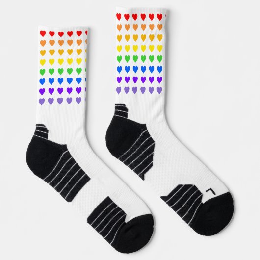 Rainbow Hearts Pride Sokken (Rechts)