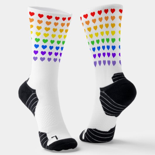 Rainbow Hearts Pride Sokken (Gebogen)