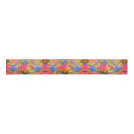 Rainbow Hearts Ribbon Grosgrain Lint