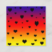 Rainbow Hearts Save The Date Gay Wedding, Informatiekaartje (Achterkant)