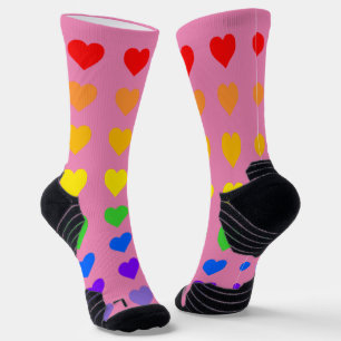 Rainbow Hearts Socks Sokken