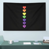 Rainbow hearts spandoek (Beurs)