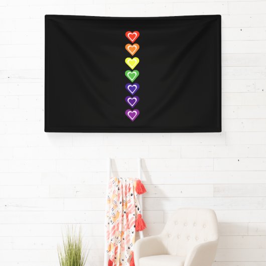 Rainbow hearts spandoek (Insitu)