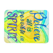 Rainbow Hearts Spirit Prayer Magnet Magneet (Horizontaal)